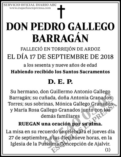 Pedro Gallego Barragán
